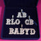 VVS Jewelry Custom Western Font Baguette Letter Pendant Necklace