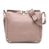 Rockstud Flip Lock Messenger Bag Leather Small