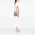 Rockstud Flip Lock Messenger Bag Leather Small