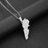 Middle East Lebanon Gold Map Necklace