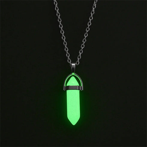 Couple Magnetic Heart-Shaped Luminous Hexagonal Pendant