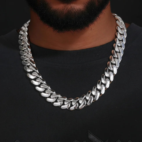 Miami Cuban Link Chain – 18K Gold Plated, 10mm to 22mm