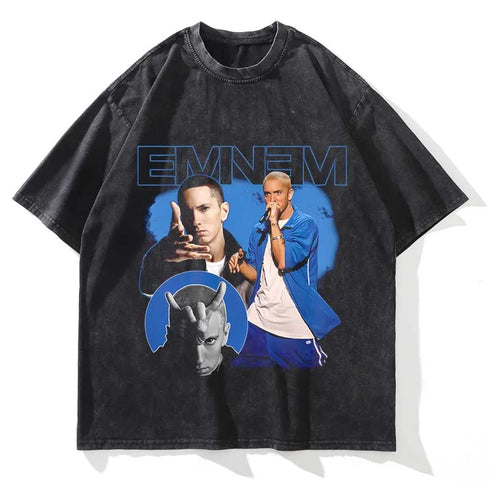 Eminem Vintage Washed Loose Graphic T-Shirt