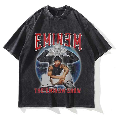 Eminem Vintage Washed Loose Graphic T-Shirt