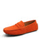 Mason "Orange" Genuine Leather Casual Driving Loafers
