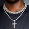 2-Piece Iced Out Bundle: 14MM Cuban + Tennis Cross Chain