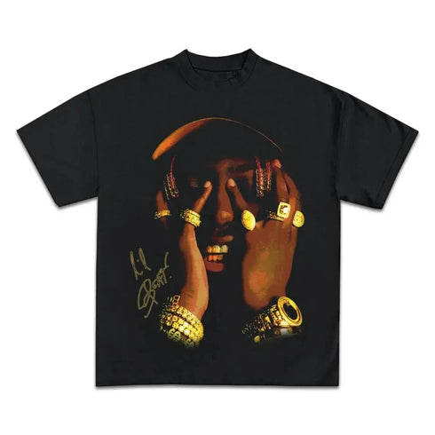 Heavyweight Cotton Lil Yachty Vintage Stylish Graphic T-Shirt