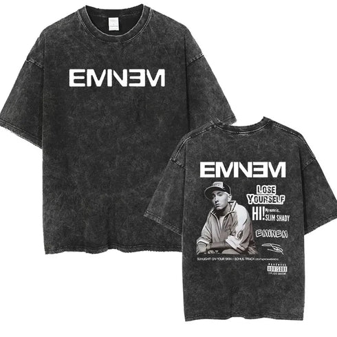 Rapper Eminem Vintage Washed Graphic T-Shirt
