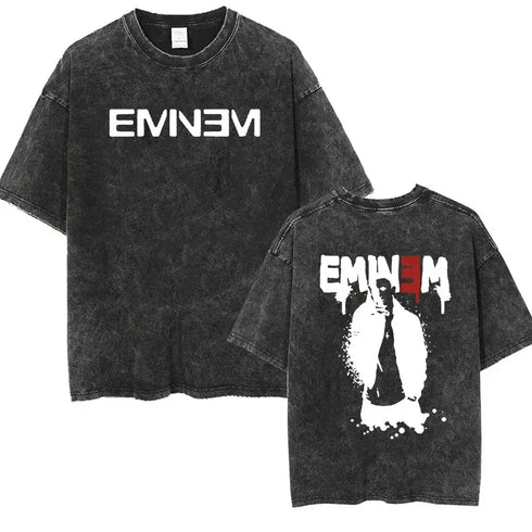 Rapper Eminem Vintage Washed Graphic T-Shirt