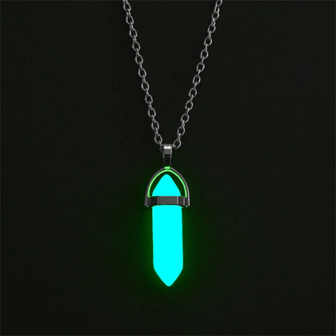 Couple Magnetic Heart-Shaped Luminous Hexagonal Pendant