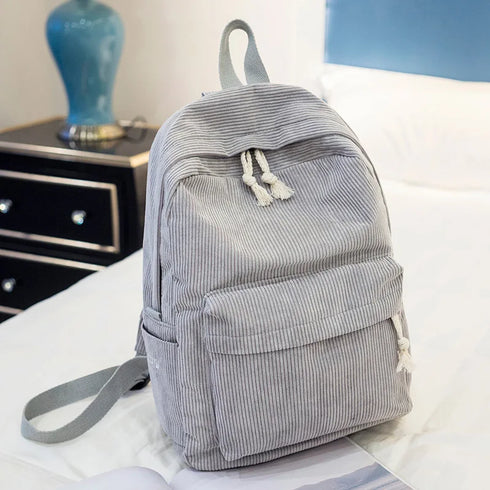 Corduroy Custom Name Backpack
