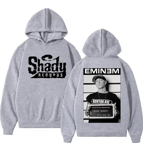 Eminem Double Sided Shady Records Graphic Hoodies