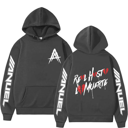 Anuel AA Real Hasta La Muerte Graphic Hoodie
