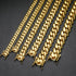 Miami Cuban Link Chain – 18K Gold Plated, 10mm to 22mm