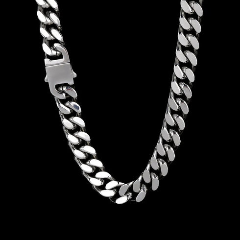 Gold Plated Stainless Steel Curb Cuban Link Chain or Bracelet - BOGO