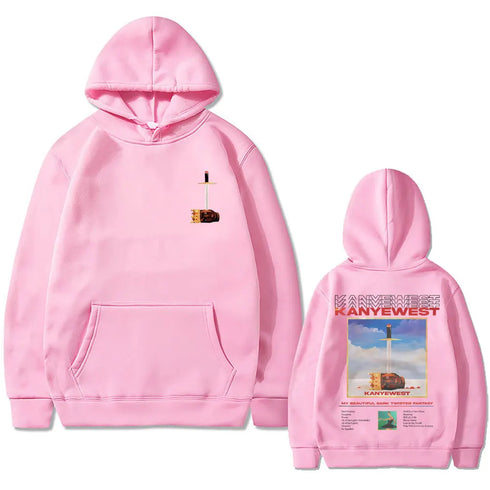 Kanye West 90s "Late My Beautiful Dark" Graphic Hoodies
