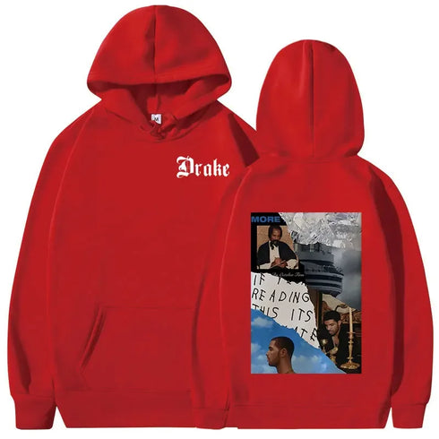 Drake Graphic Pull over Hoodies