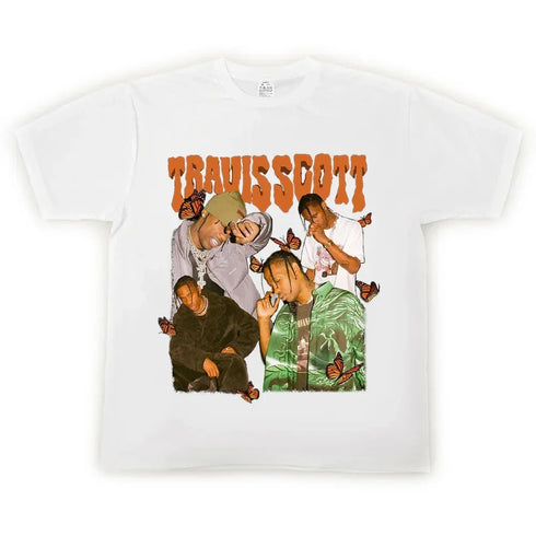 Travis Scott Cotton Graphic Hip Hop T-Shirt
