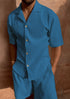 π₯ Men's Summer Corduroy Set β Lightweight Shirt & Shorts for a Stylish, Relaxed Look