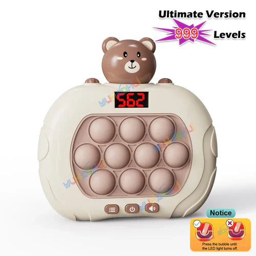 999 Level Electronic Pop Push Quick Push Game Console with LED Display - MEACAOFG