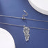 VVS Lebanon Map Islam Country Geography Necklace