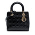 Lady Dior Bag Cannage Quilt Patent Medium