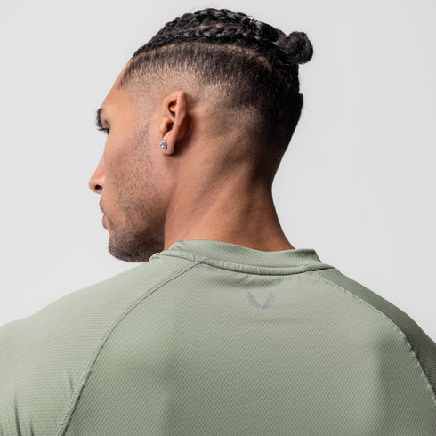 0918. AeroSilver® Fitted Tee - Sage