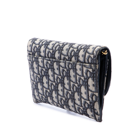 Saddle Chain Wallet Oblique Canvas