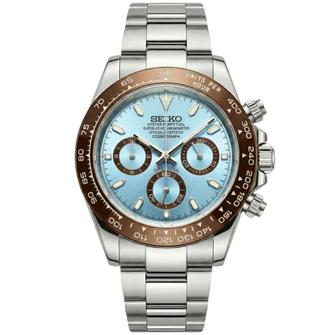 Seiko Mod Daytona | Brown Ice Blue
