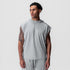 0983. Reversible 2-in-1 Cutoff Hoodie - Slate Grey