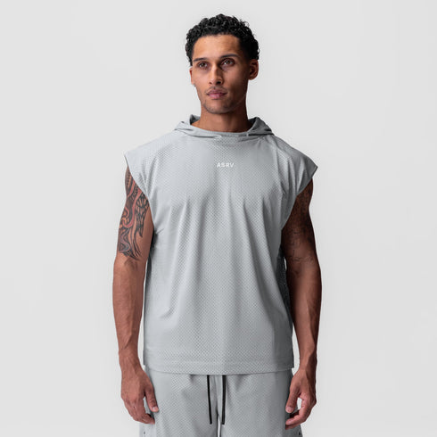 0983. Reversible 2-in-1 Cutoff Hoodie - Slate Grey