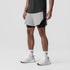 0953. Aerotex™ Hybrid Liner Short - Slate Grey/Black