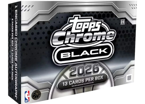 2025-26 Topps Chrome Black Basketball Hobby Box