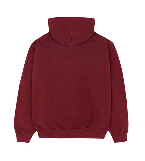Sp5der Logo Hoodie Maroon