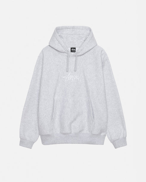 STOCK LOGO APPLIQUE GRAY HOODIE