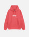 STOCK LOGO APPLIQUE RED HOODIE