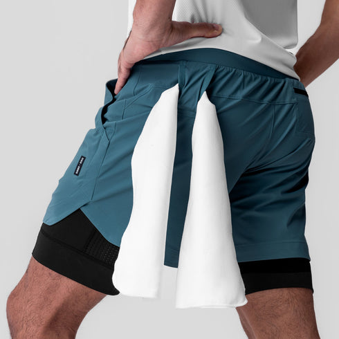 0865. Tetra-Lite® 5" Liner Short - Storm "Wings"/Black