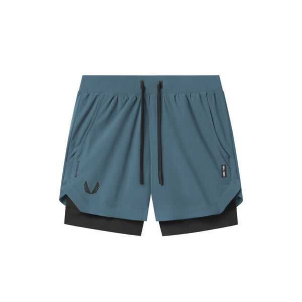 0865. Tetra-Lite® 5" Liner Short - Storm "Wings"/Black