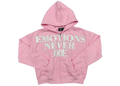 Mixed Emotions End Hoodie Pink