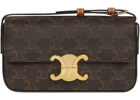 Celine Shoulder Bag Claude in Canvas Tan