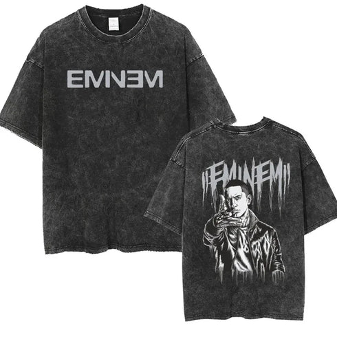 Rapper Eminem Vintage Washed Graphic T-Shirt