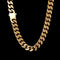 Gold Plated Stainless Steel Curb Cuban Link Chain or Bracelet - BOGO
