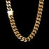 Gold Plated Stainless Steel Curb Cuban Link Chain or Bracelet - BOGO