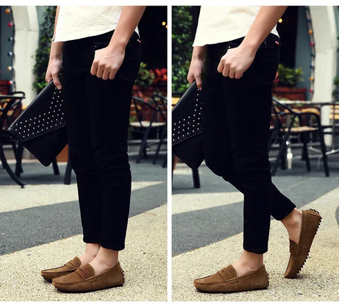 Mason Genuine Leather Casual Driving Loafers