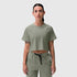 W018. AeroSilver® Cropped Tee - Sage