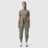 W019. LYCRA® Cropped Tee - Sage