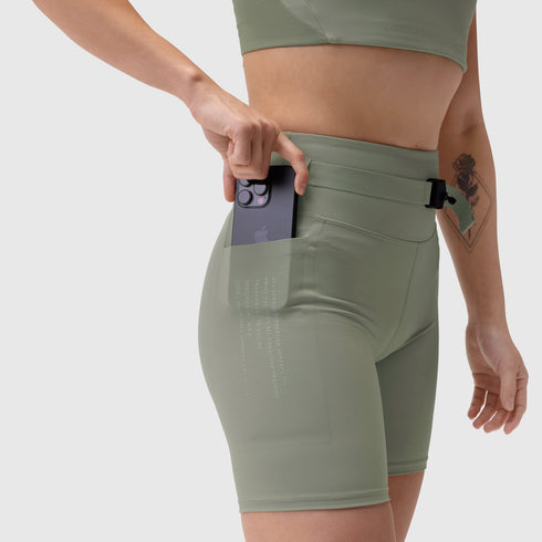 W029. LYCRA® 3-in-1 Biker Short - Sage