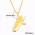 Middle East Lebanon Gold Map Necklace