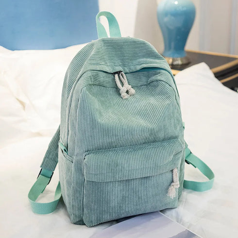 Corduroy Custom Name Backpack