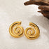 Vintage Sea & Shell Tarnish-Resistant Large Earrings
